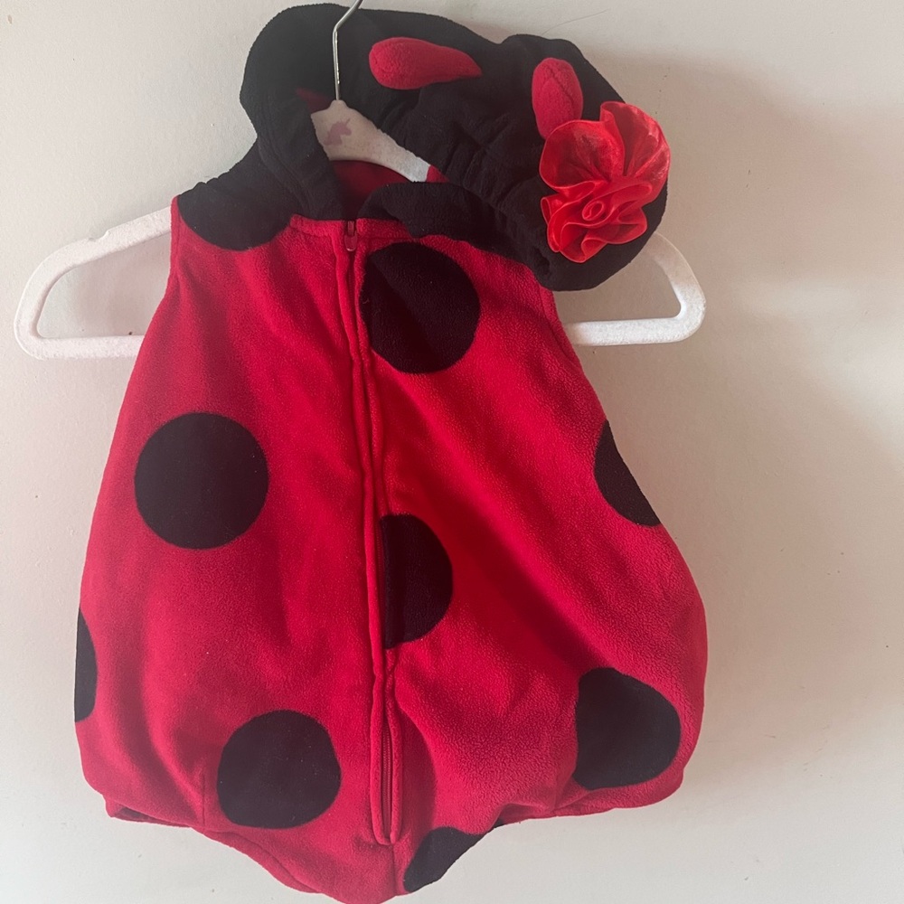 Red and Black Polka Dot carter’s 3-6M unisex ladybug costume baby halloween